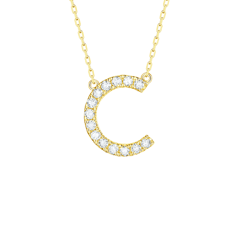  My type alphabet necklace - Lab-Grown Diamond Alphabet Necklace -  The Future Rocks  -    7 