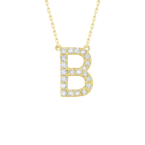  My type alphabet necklace - Lab-Grown Diamond Alphabet Necklace -  The Future Rocks  -    4 