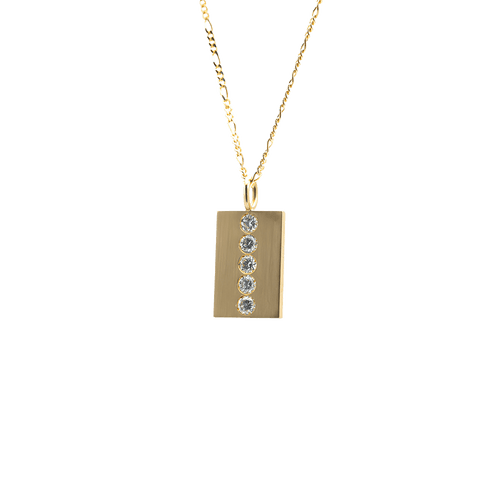  Name pendent necklace - Lab-Grown Diamond Name Pendent Necklace -  The Future Rocks -    1 