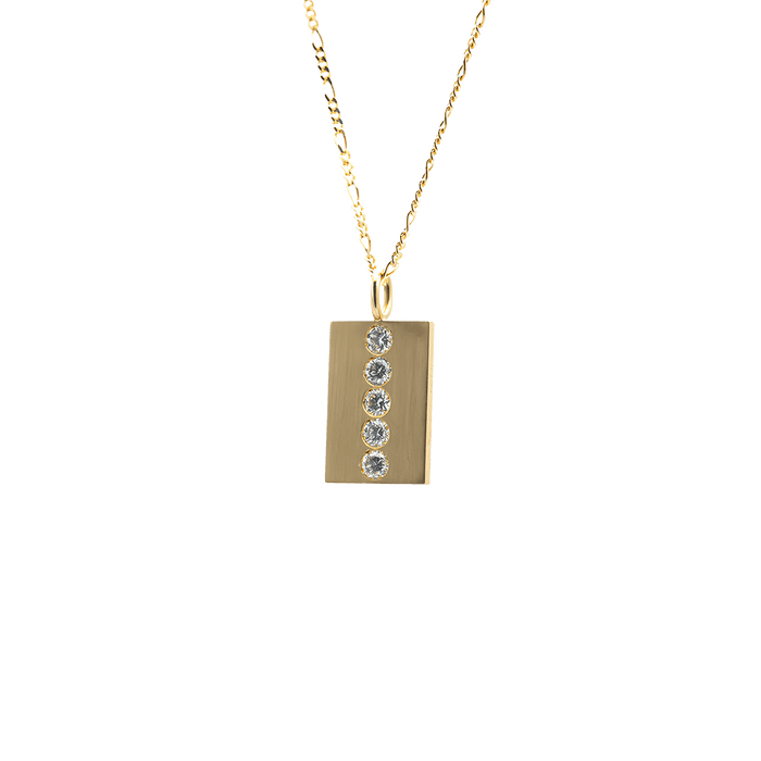  Name pendent necklace - Lab-Grown Diamond Name Pendent Necklace -  The Future Rocks -    1 