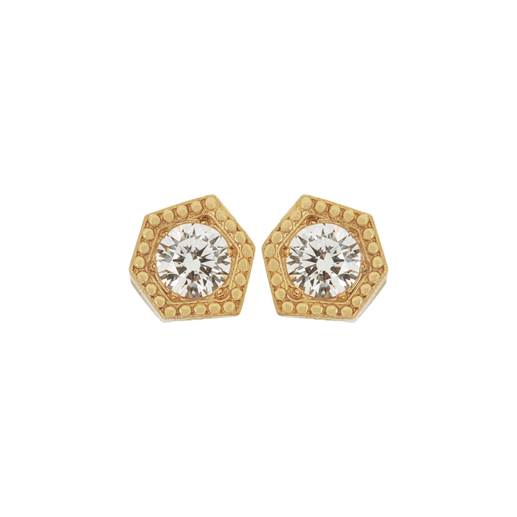  Nebula earrings - Gold & Diamond Stud Earrings -  The Future Rocks -    1 