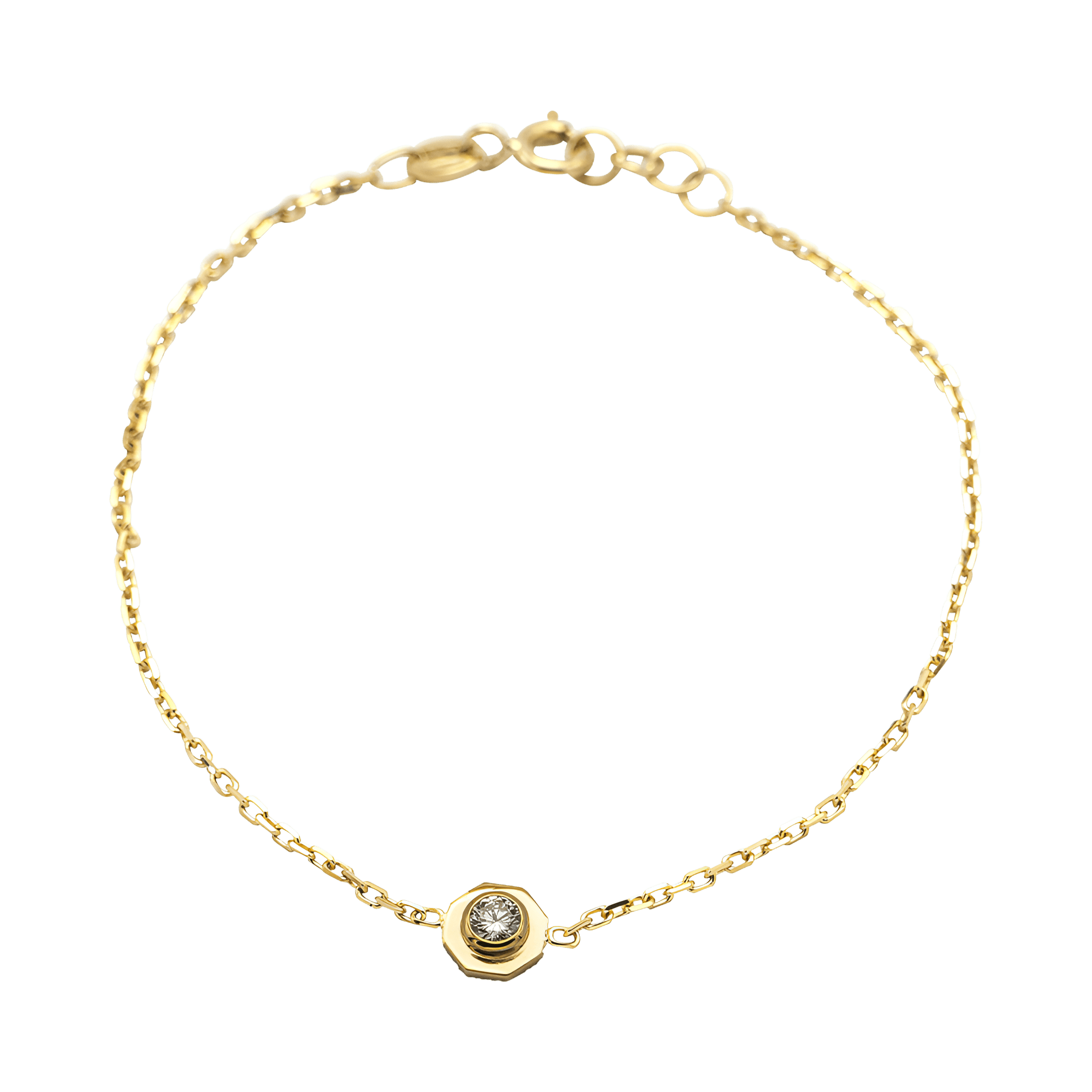  Octavia solitaire bracelet - Octavia 18K Gold Lab-Grown Diamond Solitaire Bracelet -  The Future Rocks -    1 