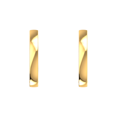  One essential hoops - 18K Recycled Gold One Essential Hoop Earrings -  The Future Rocks  -    3 