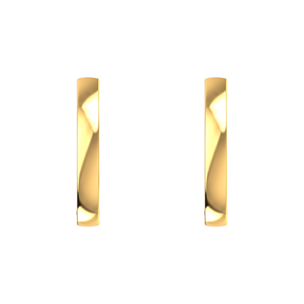  One essential hoops - 18K Gold Hoop Earrings -  The Future Rocks -    4 
