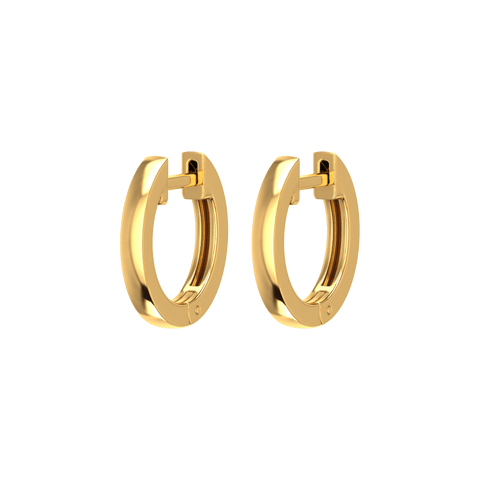  One essential hoops - 18K Recycled Gold One Essential Hoop Earrings -  The Future Rocks  -    1 