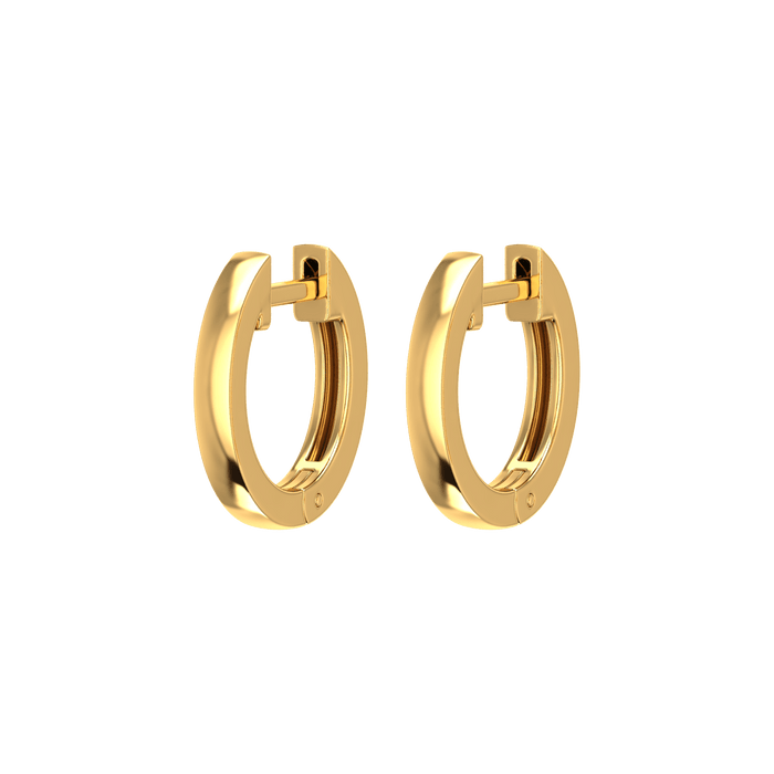  One essential hoops - Gold Hoop Earrings -  The Future Rocks -    1 