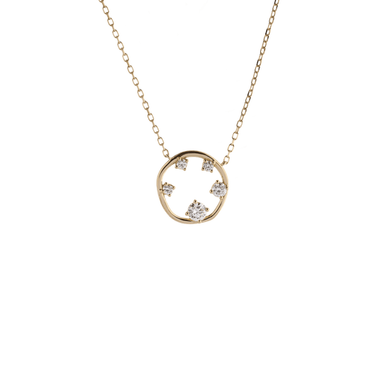  Orbit necklace - Lab-Grown Diamond Orbit Pendant Necklace -  The Future Rocks  -    1 