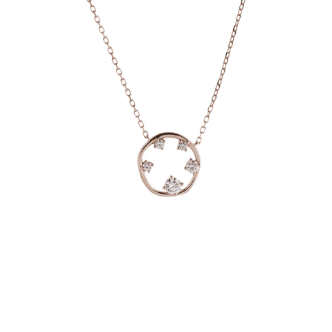  Orbit necklace - Lab-Grown Diamond Orbit Pendant Necklace -  The Future Rocks  -    5 