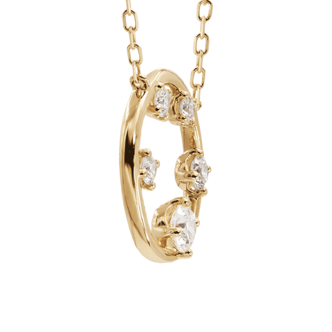  Orbit necklace - Lab-Grown Diamond Orbit Pendant Necklace -  The Future Rocks  -    6 
