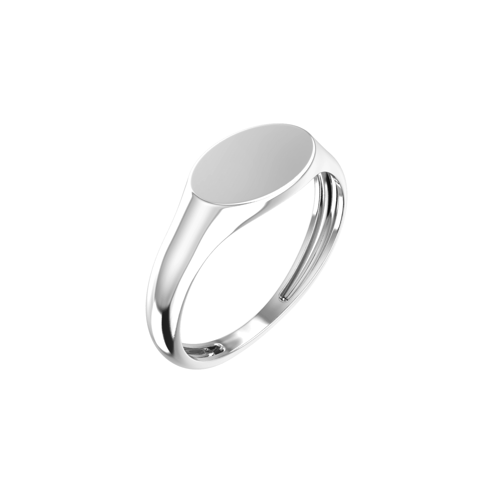  Oval essential signet ring - Essential 18K Oval Gold Signet Ring -  The Future Rocks -    3 