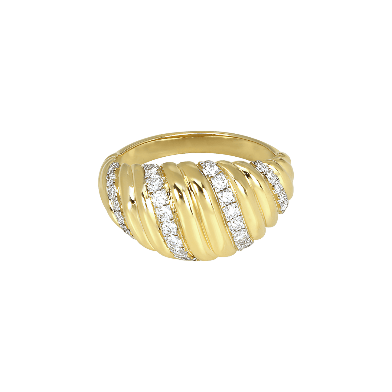  Palm arciform ring - 18K Recycled Gold Vermeil Palm Arciform Ring -  The Future Rocks -    1 