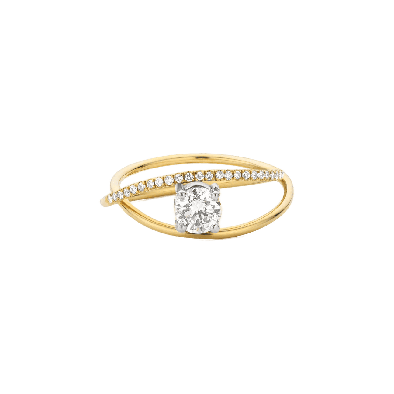  Parallax pave round ring - Parallax Pave Round Diamond Ring -  The Future Rocks -    1 