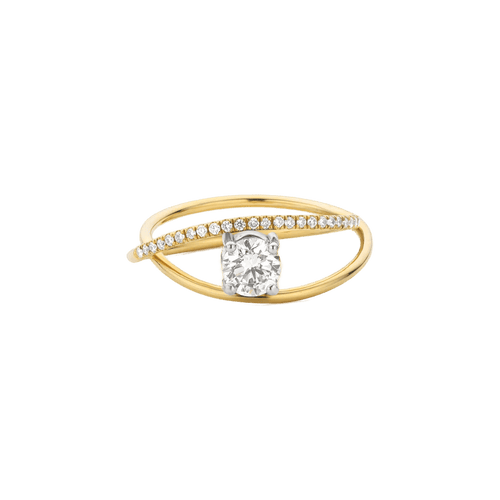  Parallax pave round ring - Parallax Pave Round Diamond Ring -  The Future Rocks -    1 