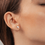  Pear solitaire earrings - Pear Shaped Lab-Grown Diamond Stud Earrings -  The Future Rocks  -    2 