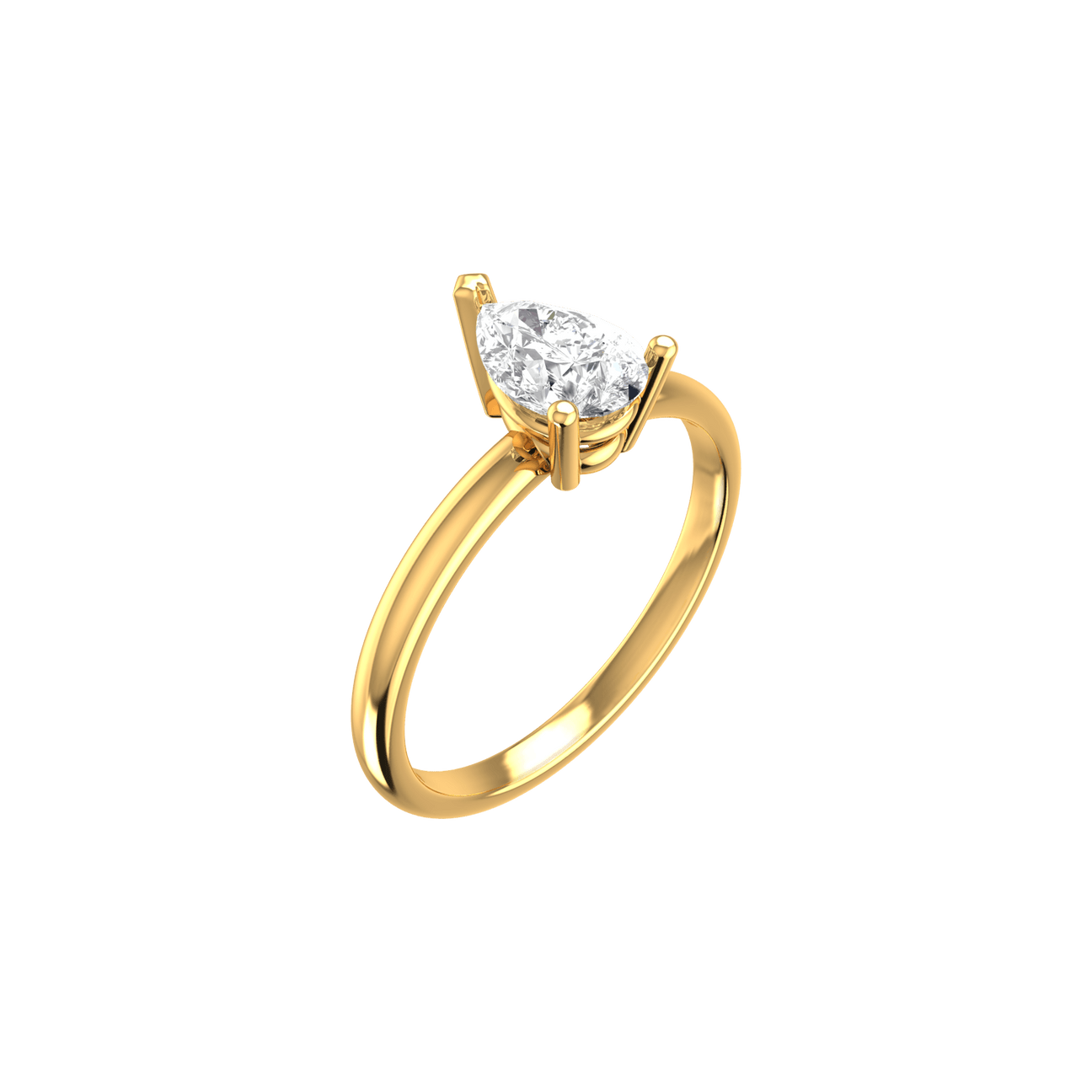  Pear solitaire ring - Pear Shaped Diamond Solitaire Ring -  The Future Rocks -    1 