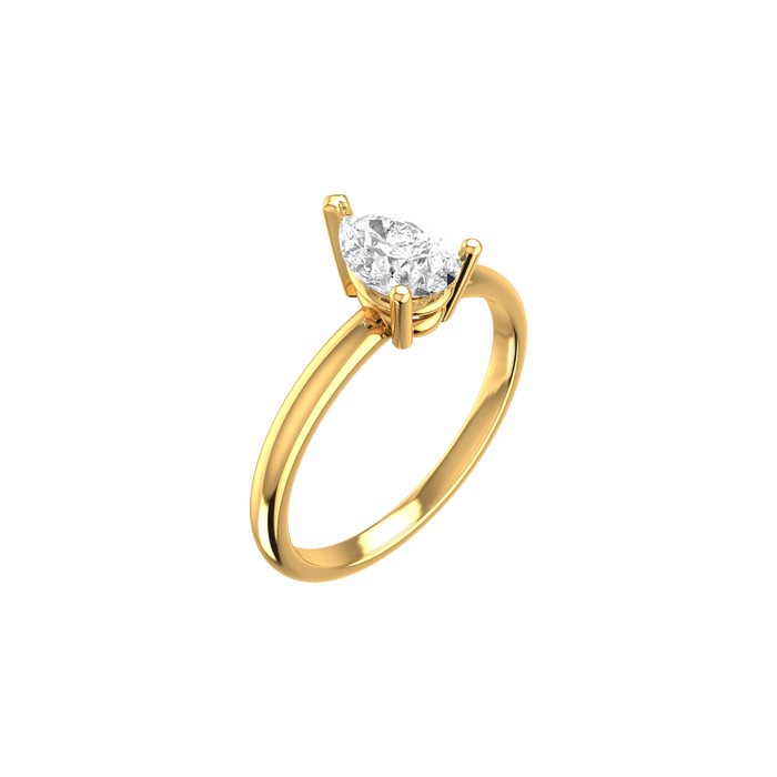  Pear solitaire ring - Pear Shaped Diamond Solitaire Ring -  The Future Rocks -    1 