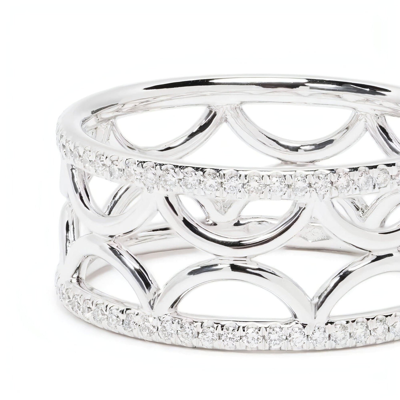  Perpétuel.le semi-pavée ring band - Perpétuel.le semi-pavée ring band -  The Future Rocks -    5 