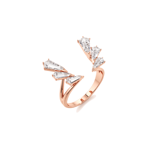 Phoenix open ring - Lab-Grown Diamond Phoenix Open Ring -  The Future Rocks  -    5 