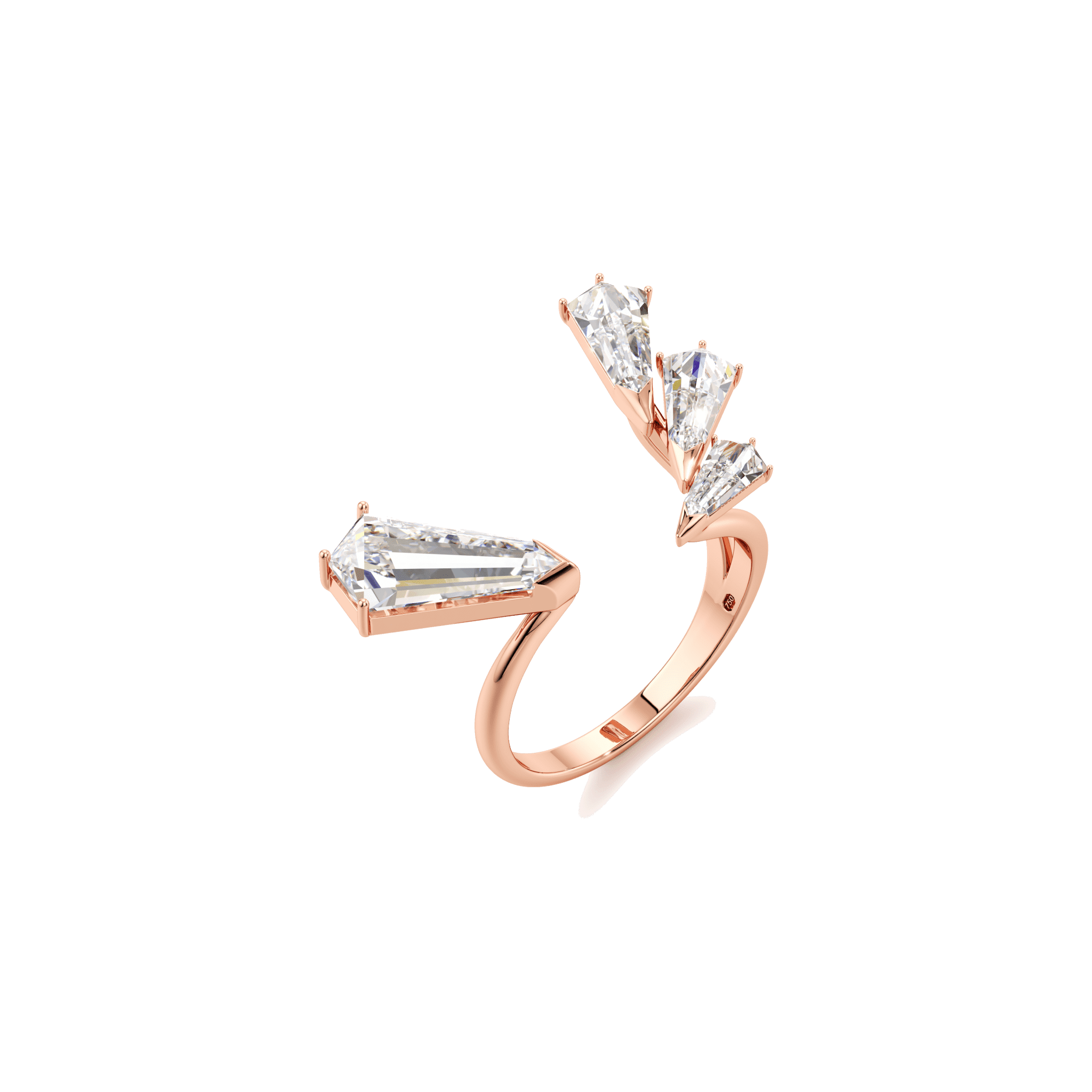  Phoenix open statement ring - Lab-Grown Diamond Phoenix Open Statement Ring -  The Future Rocks -    5 