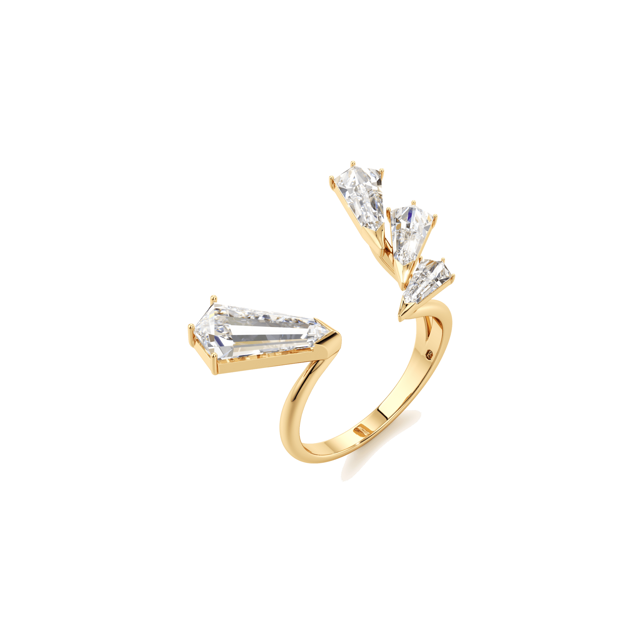  Phoenix open statement ring - Lab-Grown Diamond Phoenix Open Statement Ring -  The Future Rocks -    1 