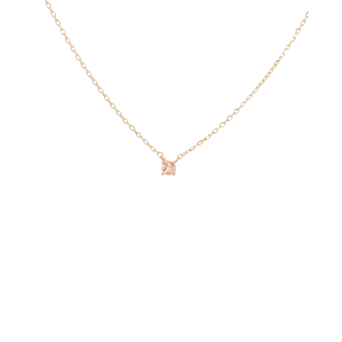 Pink solitaire necklace - The Future Rocks