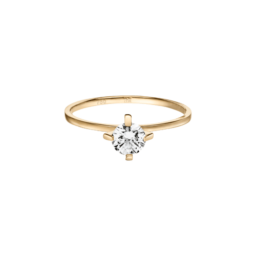  ReMind solitaire ring - ReMind 18K Gold Lab-Grown Diamond Solitaire Ring -  The Future Rocks -    1 