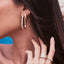  Ride+love large semi-pavée earrings - Ride & Love Large Semi-Pavée Earrings -  The Future Rocks  -    4 