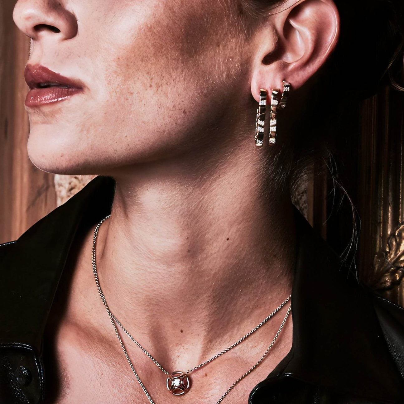  Ride+love medium pavée earrings - Ride+love medium pavée earrings -  The Future Rocks -    6 