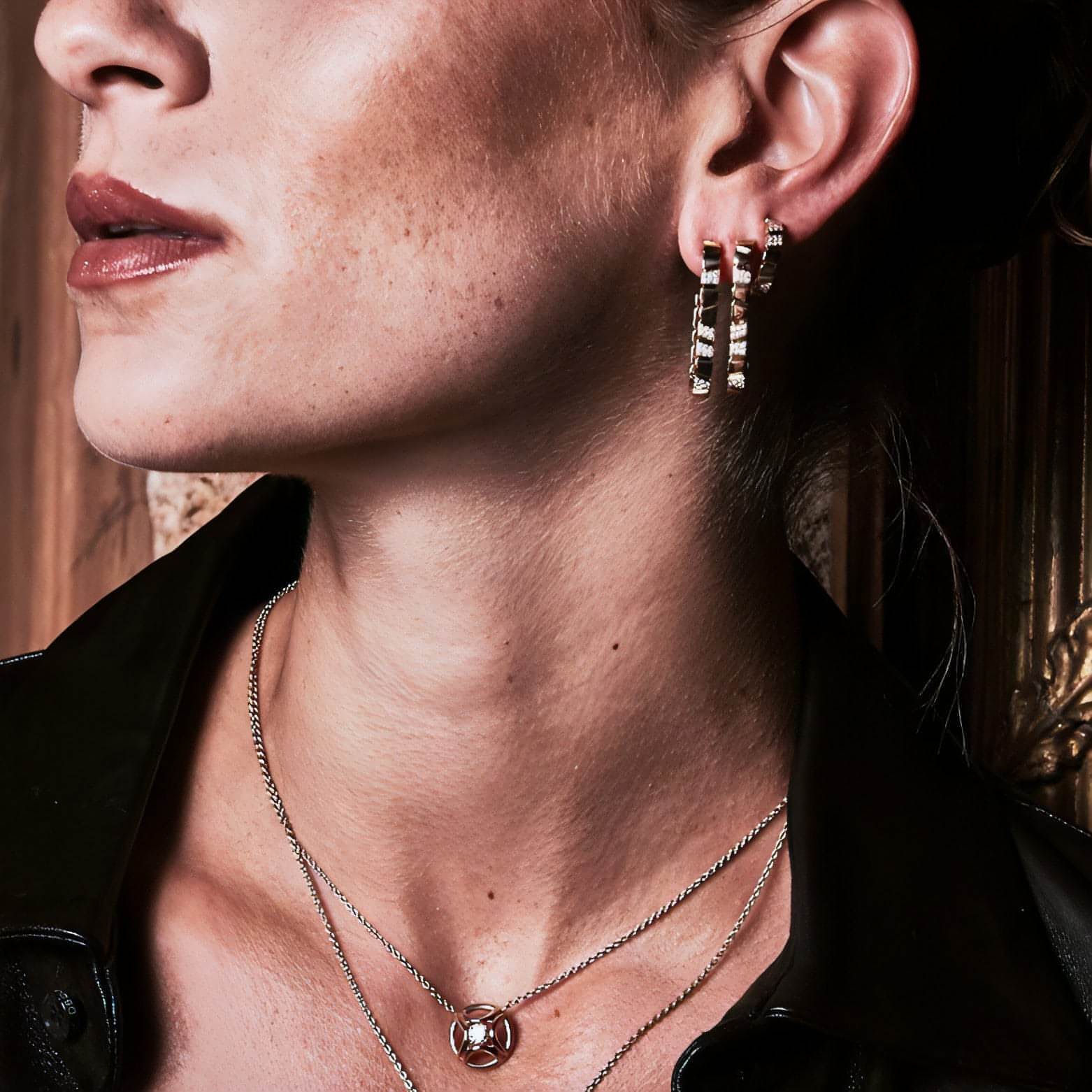  Ride+love medium pavée earrings - Ride+love medium pavée earrings -  The Future Rocks -    6 