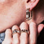  Ride+love medium pavée earrings - Ride & Love Medium Pavée Earrings -  The Future Rocks  -    4 