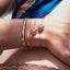  Ride+love semi-pavé bangle bracelet -  -  The Future Rocks  -    8 