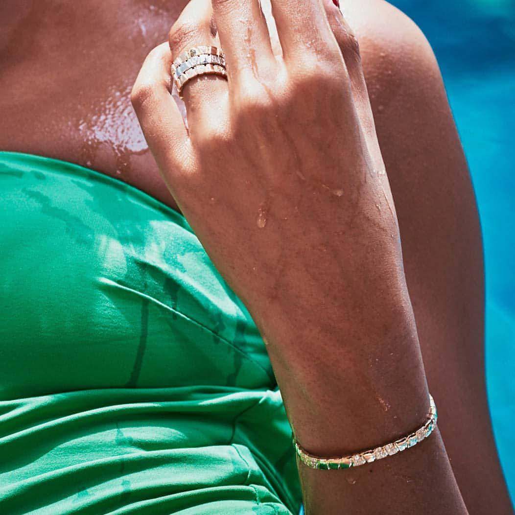  Ride+love semi-pavé bangle bracelet - Ride+love semi-pavé bangle bracelet -  The Future Rocks -    11 