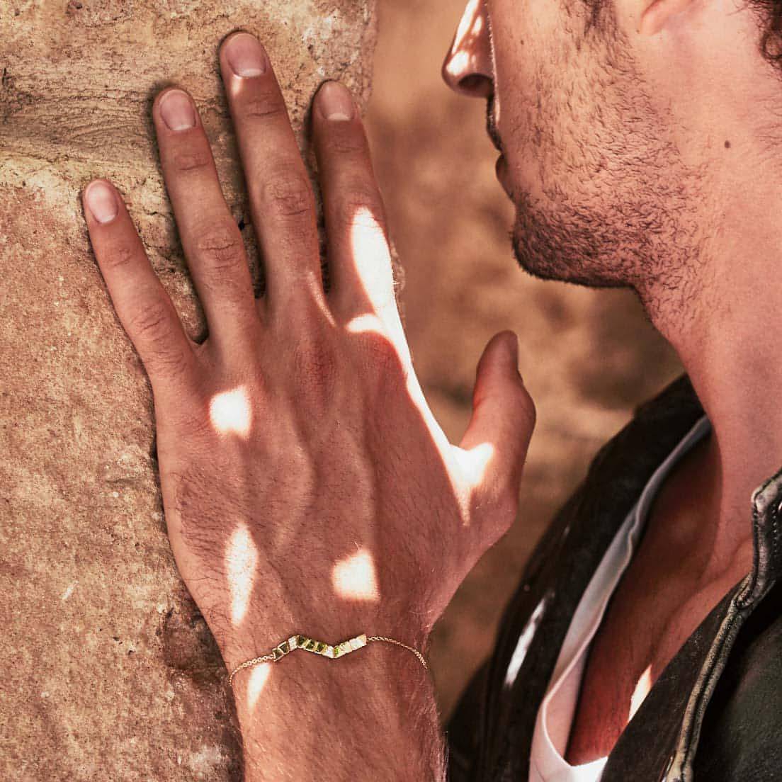  Ride+love semi-pavé bracelet - Ride+love semi-pavé bracelet -  The Future Rocks -    7 