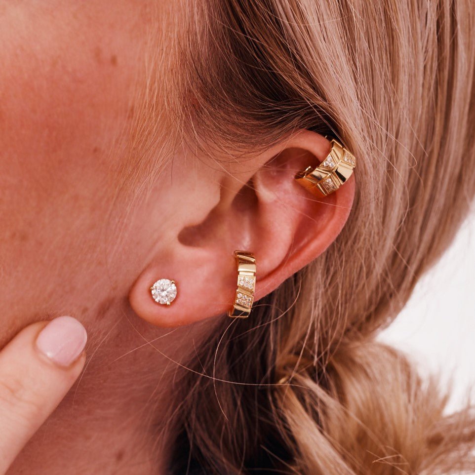  Ride+love semi-pavé alternée clip ear cuff - Ride+love semi-pavé alternée clip ear cuff -  The Future Rocks -    4 