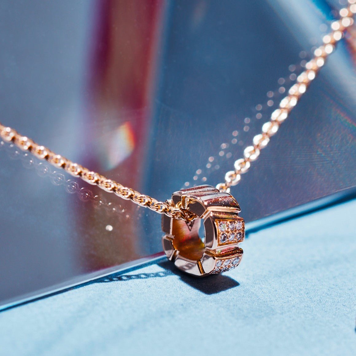  Ride+love semi-pavé small necklace - Ride+love semi-pavé small necklace -  The Future Rocks -    7 