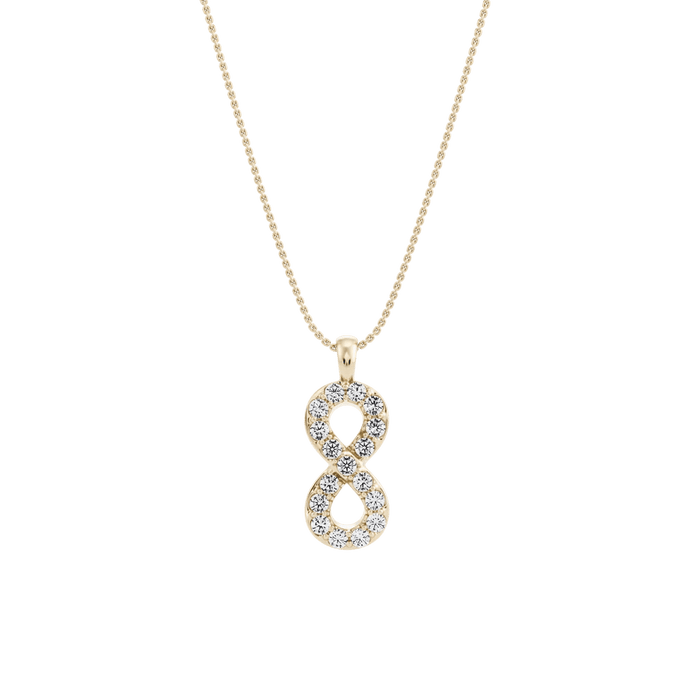  Sailor knot pendant necklace - Lab-Grown Diamond Infinity Necklace -  The Future Rocks -    1 