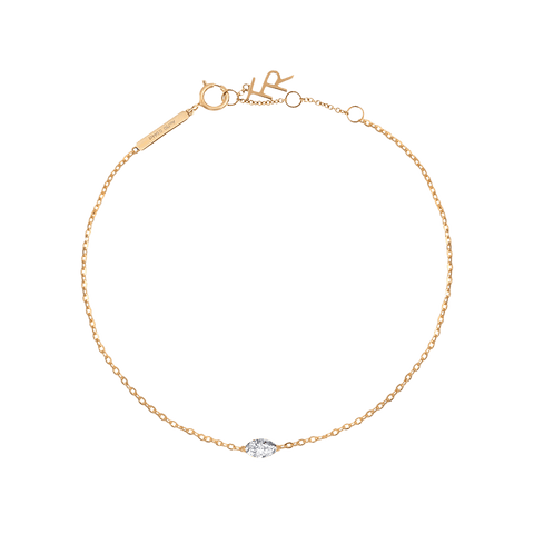  Saturn solitaire bracelet - Marquise Cut Lab-Grown Diamond Solitaire Bracelet -  The Future Rocks  -    4 