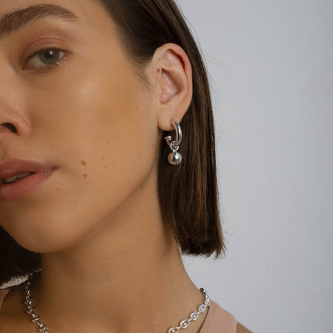Scout hoop and ball earrings - The Future Rocks