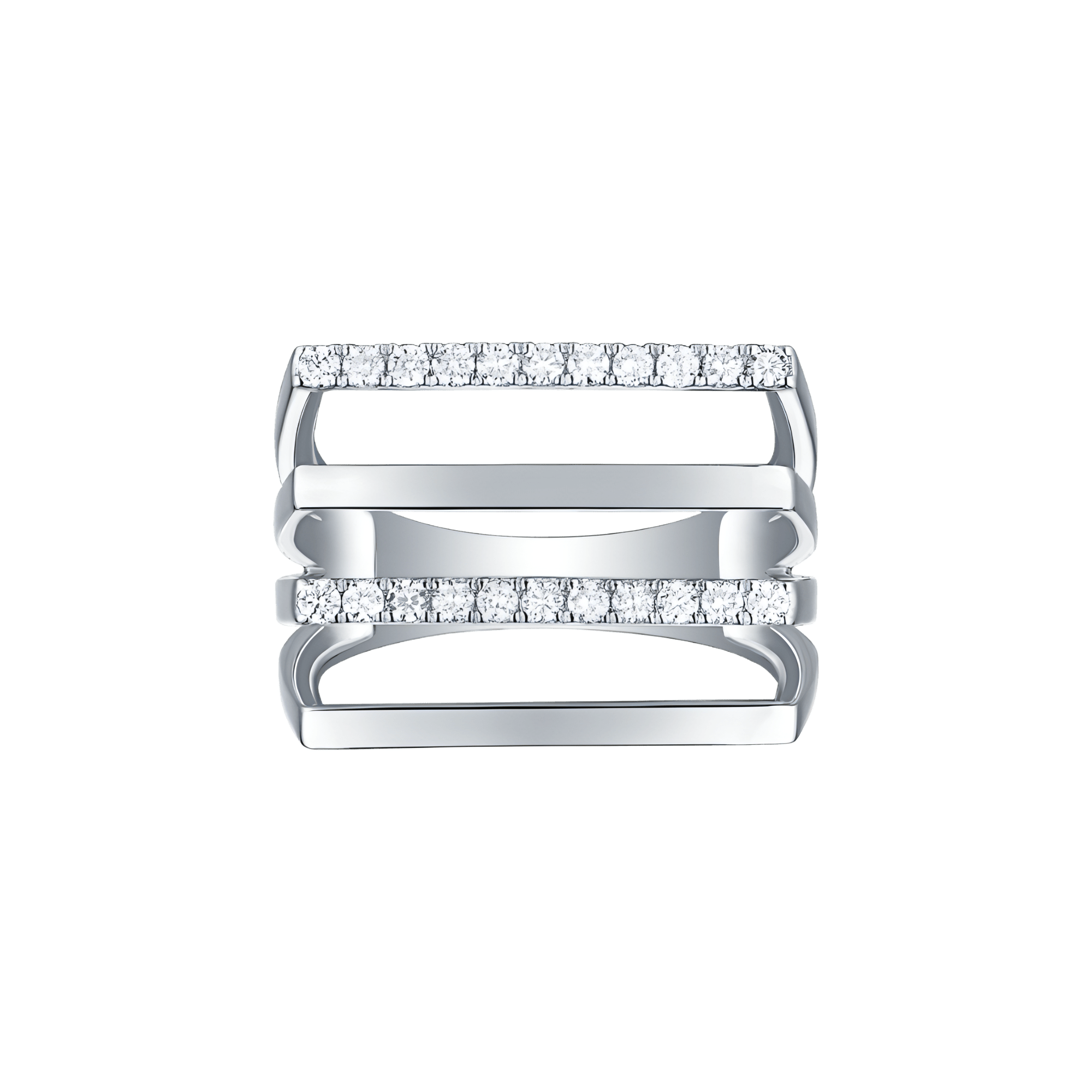  Skyline lines ring - Lab-Grown-Diamond Skyline Lines Ring -  The Future Rocks -    1 