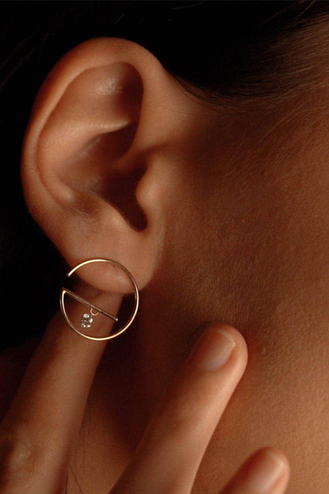 Small floating earrings - The Future Rocks