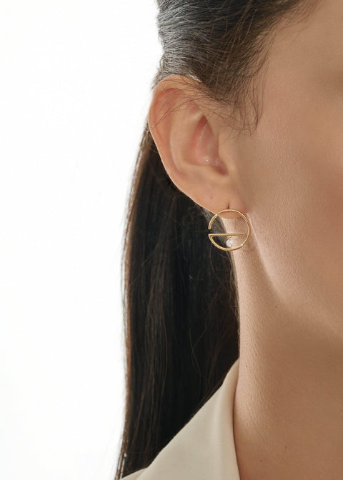 Small floating earrings - The Future Rocks