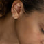  Small mixture pave hoop earrings - Small Mixture Pave Diamond Huggie Earrings -  The Future Rocks  -    2 