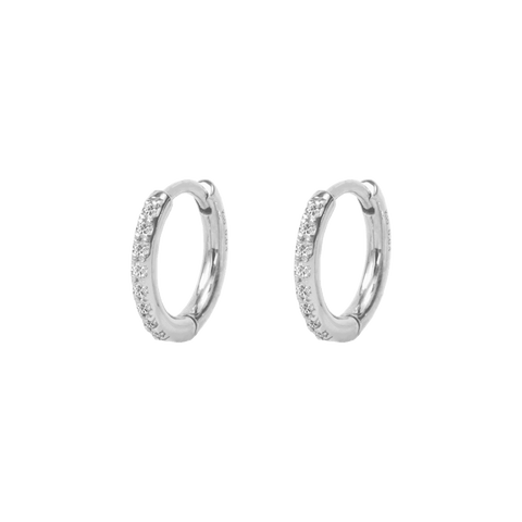 Small pave hoop earrings - The Future Rocks