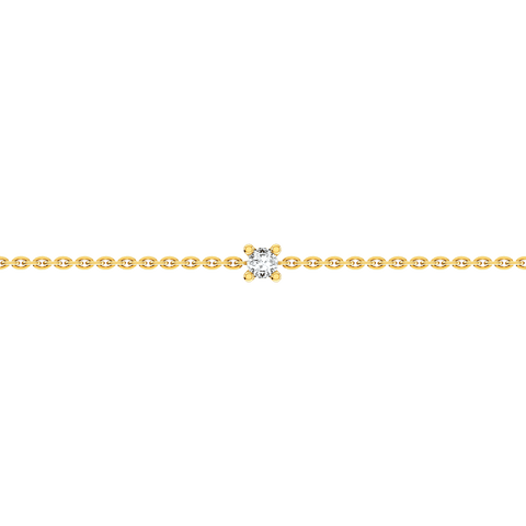  Solitaire bracelet - 18k Gold Lab-Grown Diamond Solitaire Bracelet -  The Future Rocks  -    2 