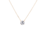  Solitaire necklace - 18K Gold Lab-Grown Diamond Solitaire Necklace -  The Future Rocks  -    1 