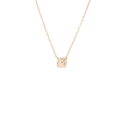  Solitaire necklace - 18K Gold Lab-Grown Diamond Solitaire Necklace -  The Future Rocks  -    4 