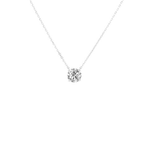  Solitaire necklace - 18K Gold Lab-Grown Diamond Solitaire Necklace -  The Future Rocks  -    2 