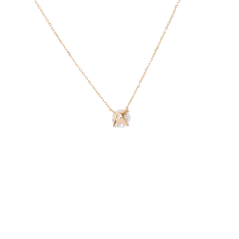  Solitaire necklace - 18K Gold Lab-Grown Diamond Solitaire Necklace -  The Future Rocks  -    6 