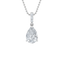  Solitaire pendant necklace - 2 Carat Pear Diamond Solitaire Pendant Necklace -  The Future Rocks  -    4 