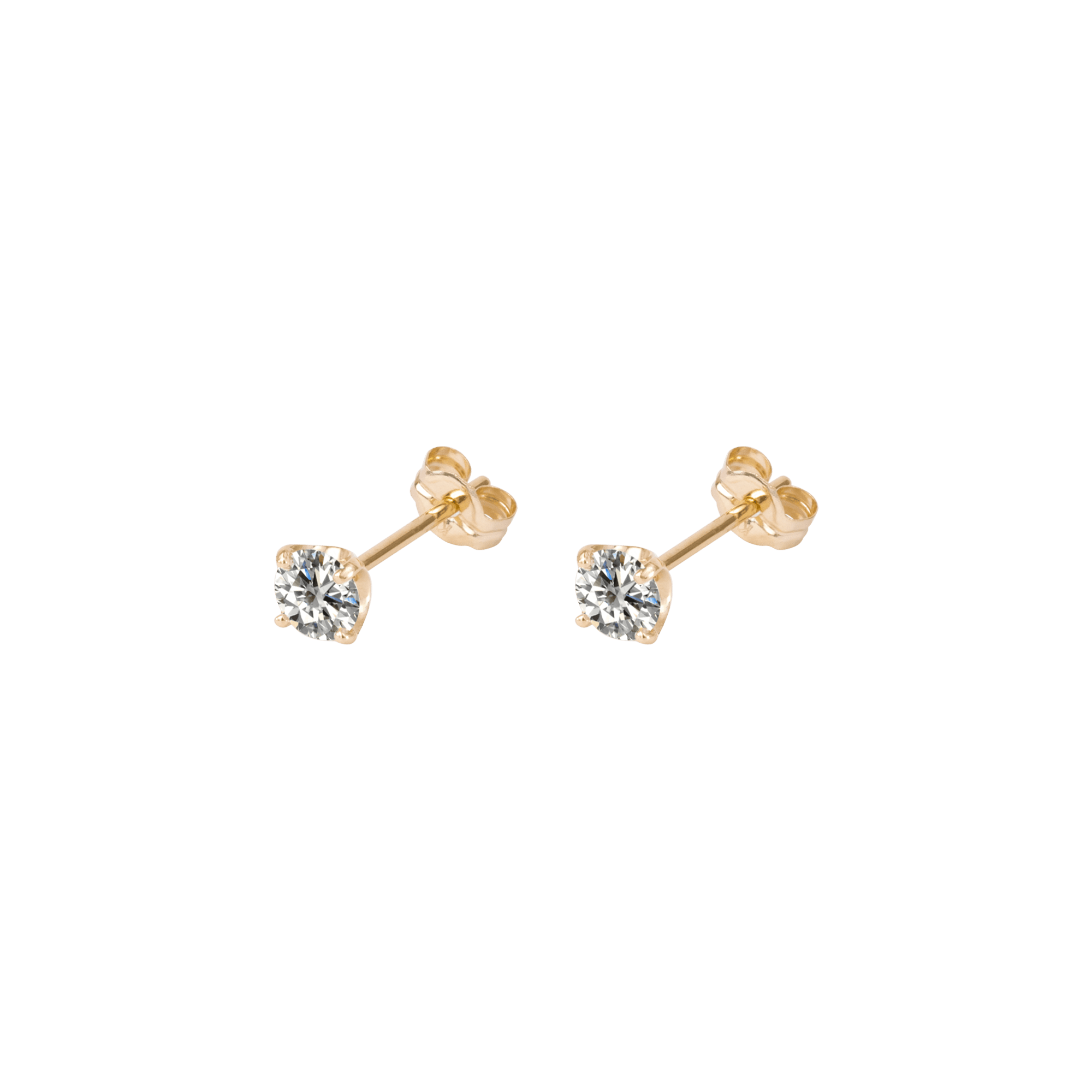 Diamond Stud Earrings, Flower Diamond Earrings, Minimalist Dainty Diamond  Earrings, Nature Inspired Earrings | Benati
